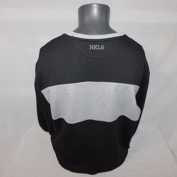 NKLS Mens XL Black Gray Crewneck Sweatshirt - Picture 9 of 11
